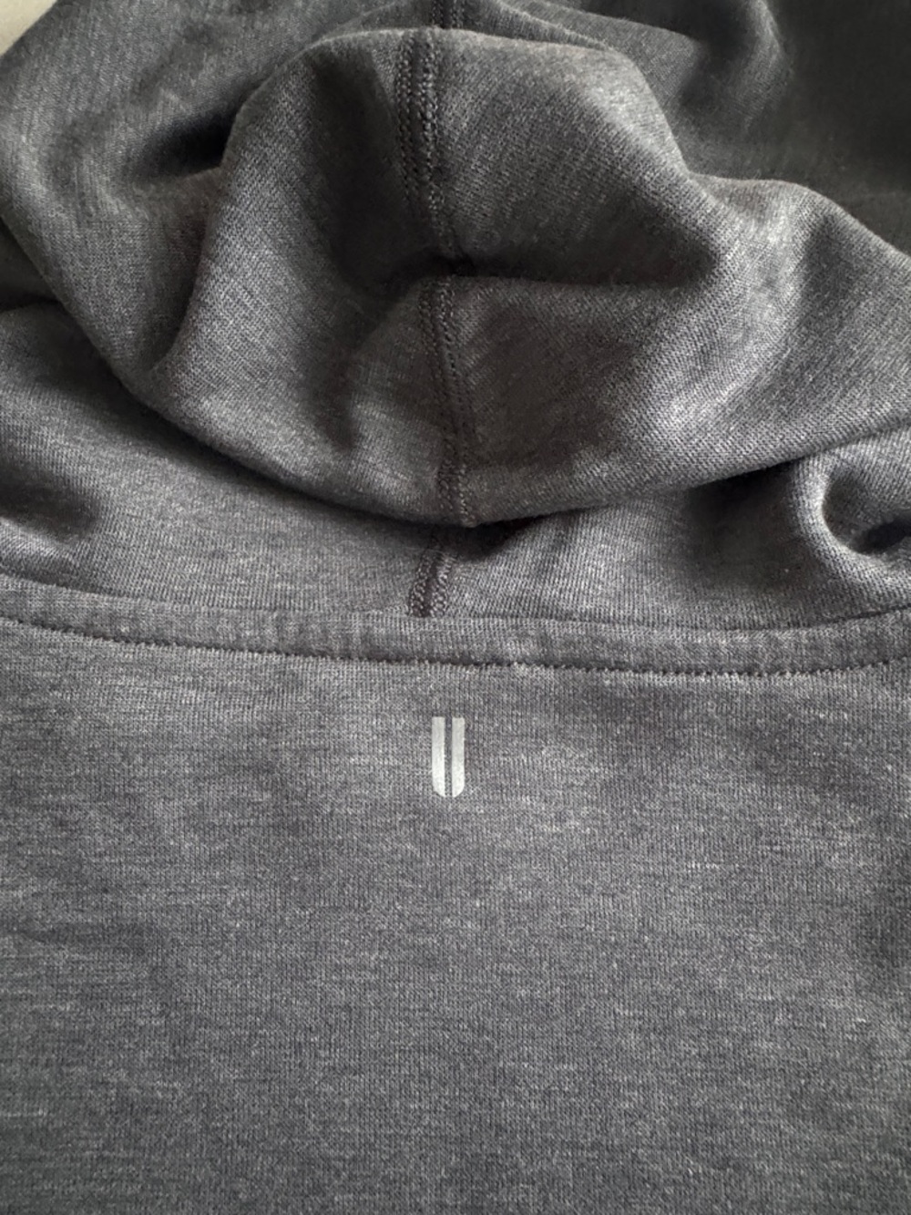 NOBULL Charcoal Gray Pullover Hoodie with Tonal Logo - Picture 4 of 5